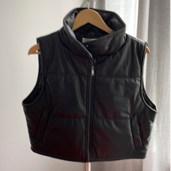 Anthropologie "Leather" Vest - Picture 2 of 2